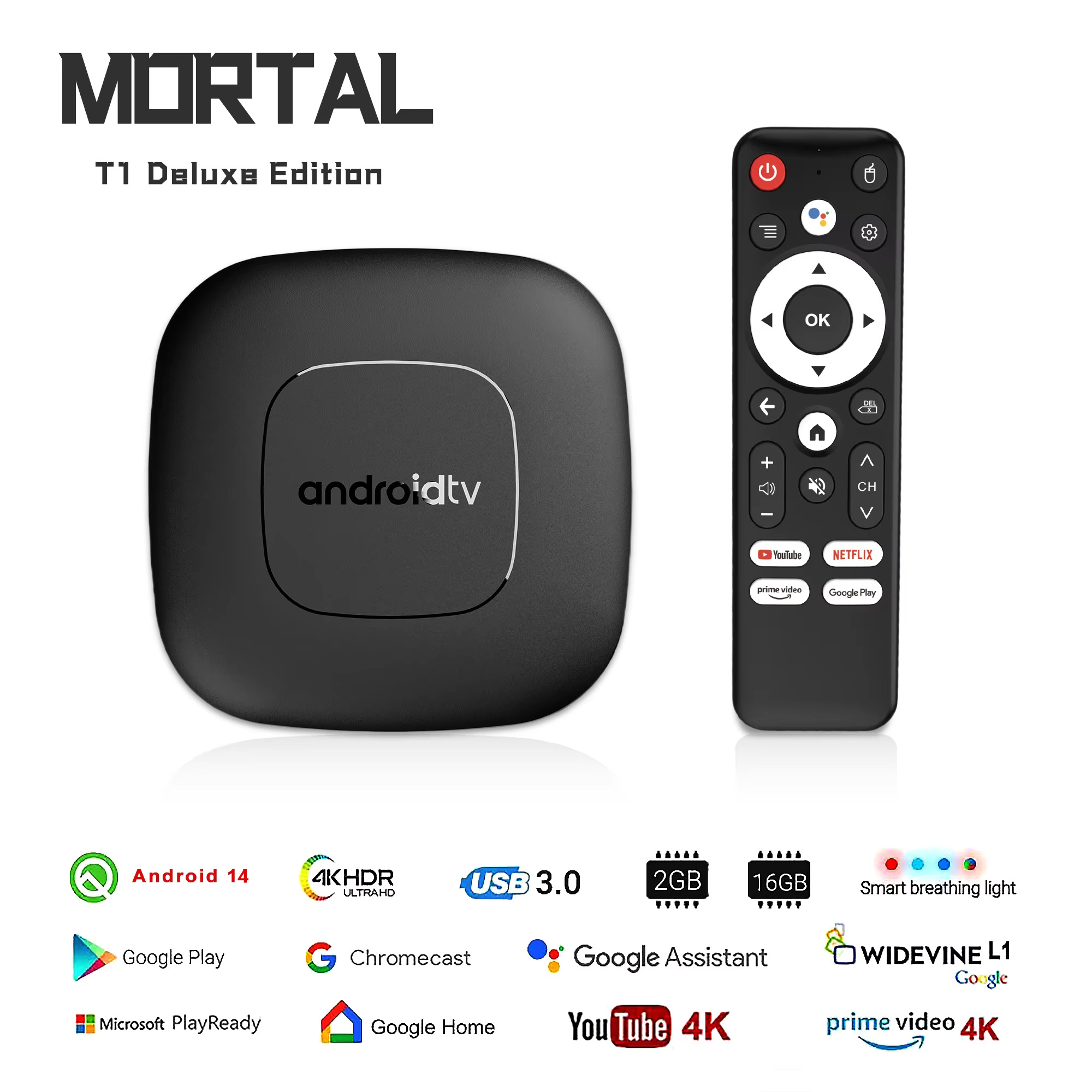 Netflix Home Cinema - Boîtier TV Home Cinéma Intelligent Mortal