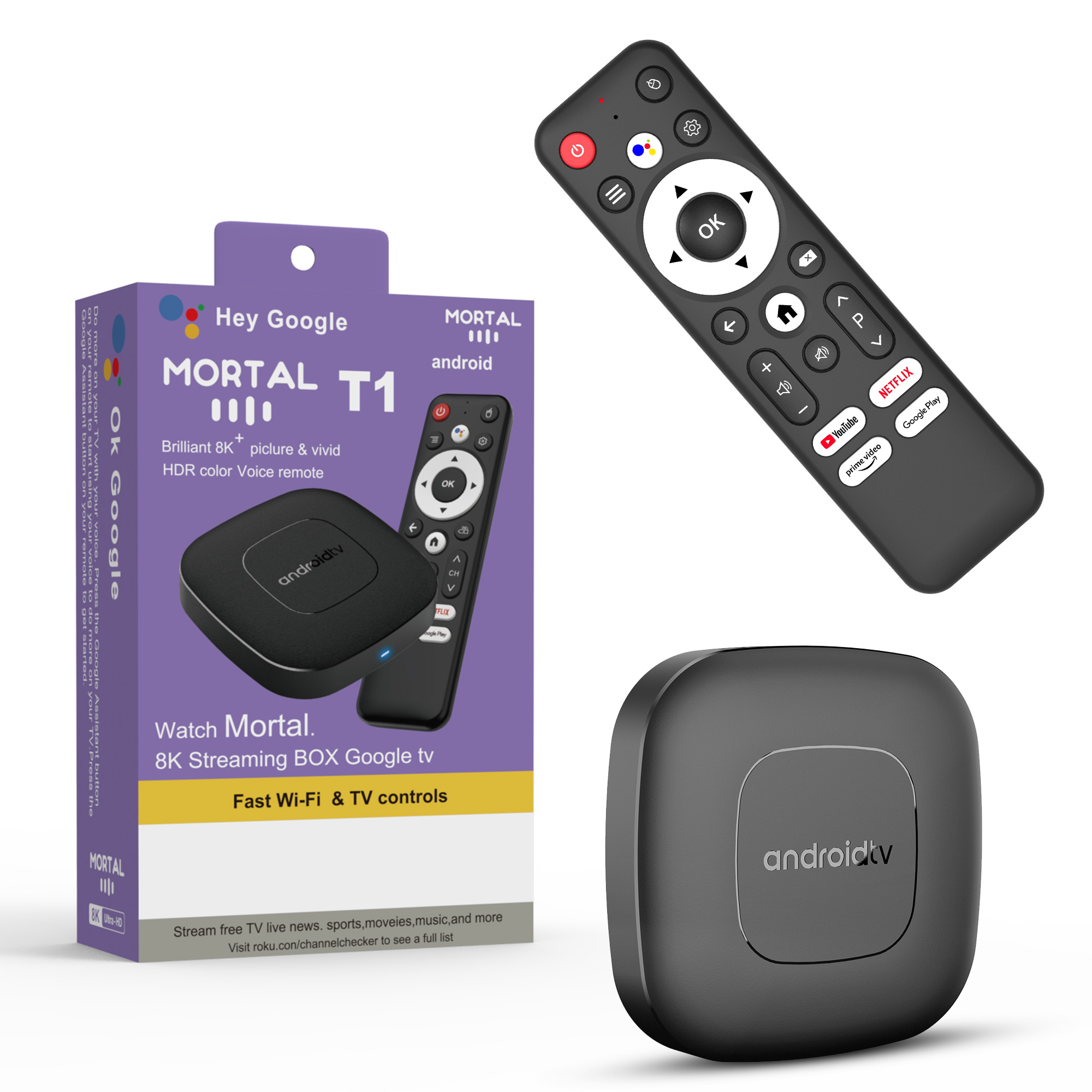 Netflix Home Cinema - Boîtier TV intelligent Android 16, AllwinnerH313,