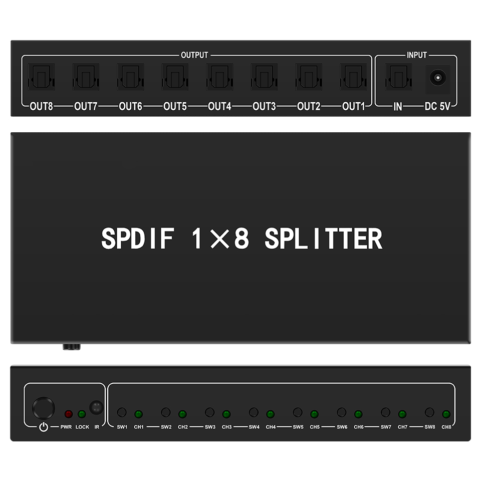 Home Cinema Sound System - Répartiteur Audio optique, répartiteur numérique Toslink