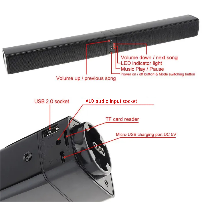 Barre de son puissante, Radio, - Home Cinema Sound System avis et prix