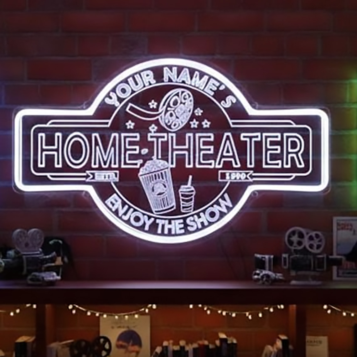 Enseigne néon personnalisée po - Home Cinema Theater avis et prix