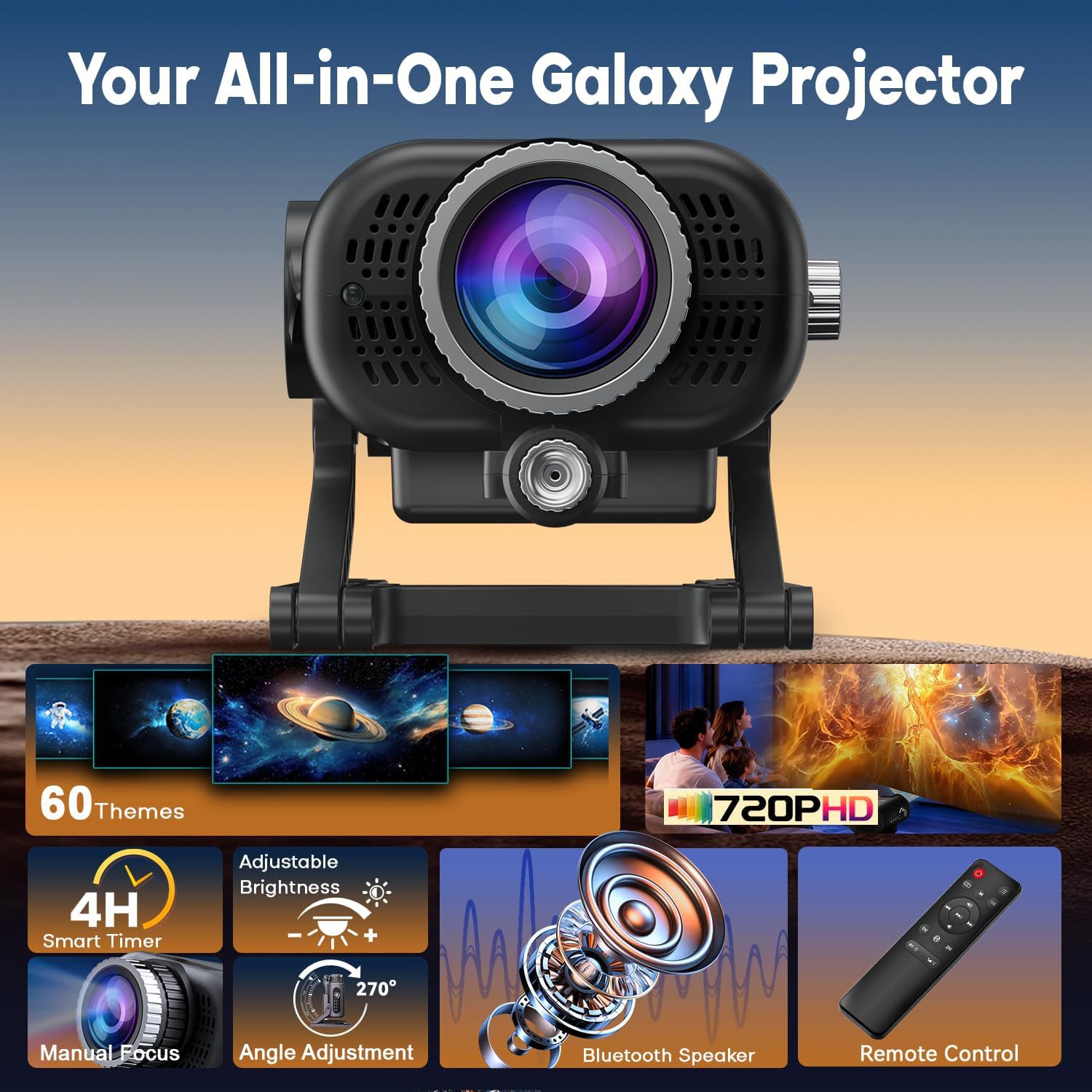 Projecteur de lumière galaxie  - Home Cinema Uk avis et prix