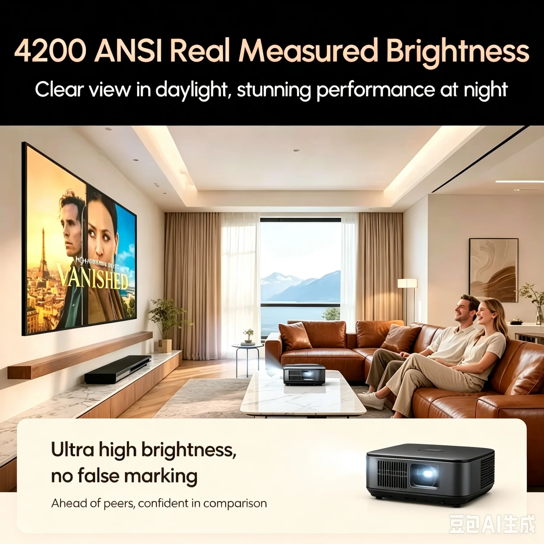 Projecteur officiel Google TV  - Netflix Home Cinema avis et prix